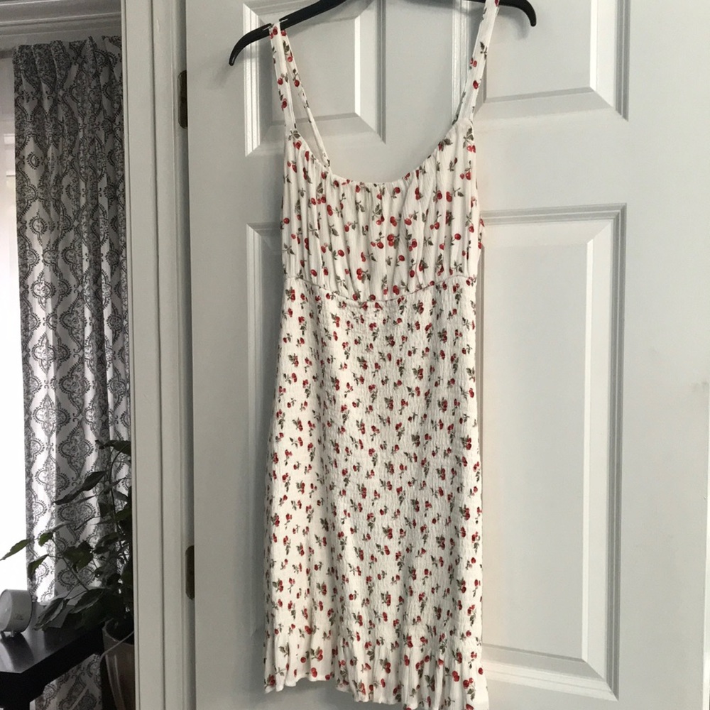 Perfect for summer - linen blend dress. Flares on the bottom,  very comfortable.